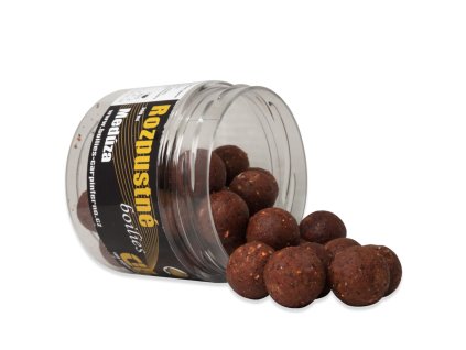 Rozpustné boilies hot line 20mm 300ml MEDÚZA
