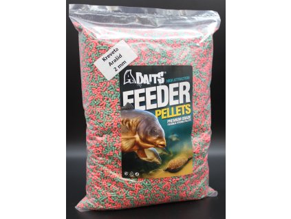 Fluo feeder peletky 2mm 1kg KREVETA ARAŠID