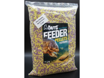 Fluo feeder peletky 2mm 1kg SQUID CITRÓN