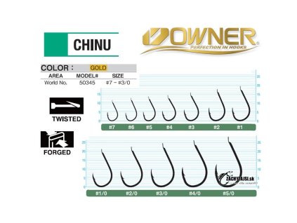 CHINU veľ.6 13ks ZLATÉ 50345