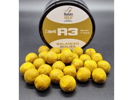 Balanced boilies R3 20/24mm 300ml BANÁN 4KORENIA
