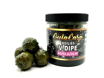 Exclusive boilies v dipe 20mm 250ml GLM / MUŠĽA