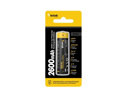 Nabíjateľná batéria 18650 2600mAh 3,7V