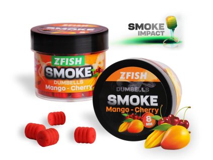 Smoke pop up dumbells 8mm 20g MANGO VIŠŇA