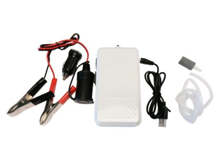 Okysličovač na AA batérie, USB, svorky, adaptér