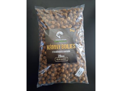 Krmný boilies 20mm 5kg GLM MUŠĽA