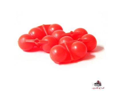 Chrastítko 5ks ČERVENÉ