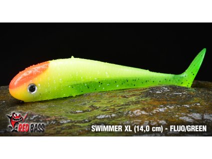 SWIMMER XL 14cm FLUOGREEN