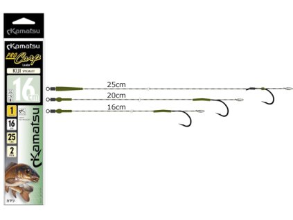 KIJI carp rig veľ.6 25cm 2ks kamufláž