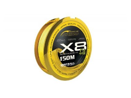 Shiro Silk X8 150m 0,15mm 16,7kg Žltá