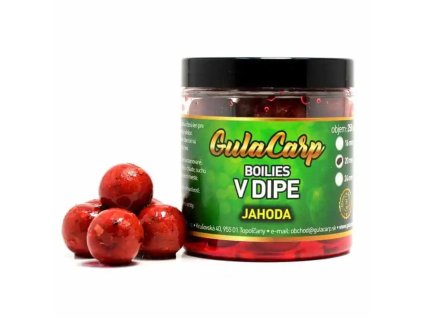 Comfort boilies v dipe 20mm 250ml JAHODA