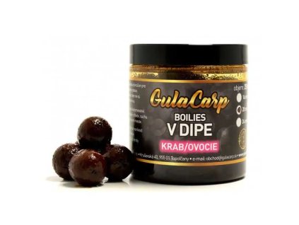 Exclusive boilies v dipe 20mm 250ml KRAB OVOCIE