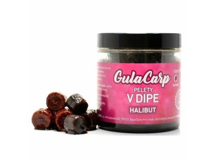 Pelety v dipe 14mm 250ml HALIBUT