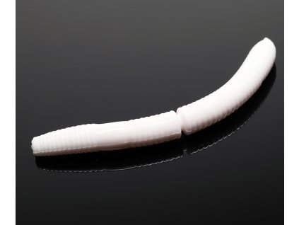 Fatty D worm 75mm 8ks WHITE 001 príchuť syr