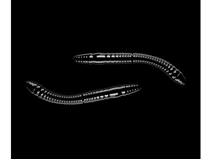 Fatty D worm 55mm 12ks BLACK 040 príchuť syr