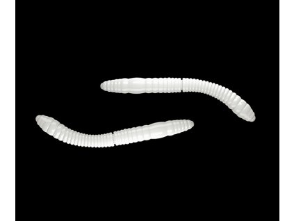 Fatty D worm 55mm 12ks SILVER PEARL 04 príchuť syr