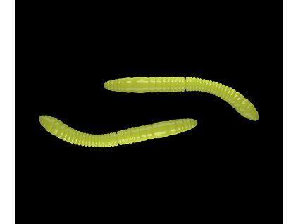 Fatty D worm 55mm 12ks HOT YELLOW 006 príchuť syr