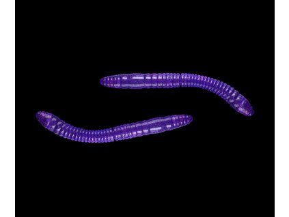 Fatty D worm 55mm 12ks PURPLE 020 príchuť syr