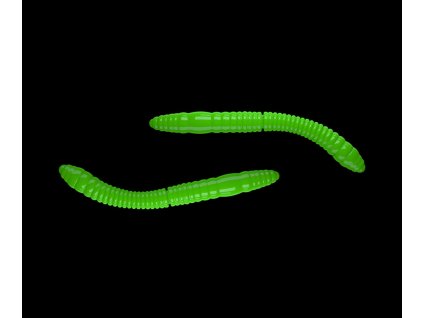 Fatty D worm 55mm 12ks HOT GREEN 026 príchuť syr