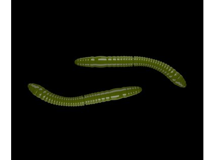 Fatty D worm 55mm 12ks OLIVE 031 príchuť syr