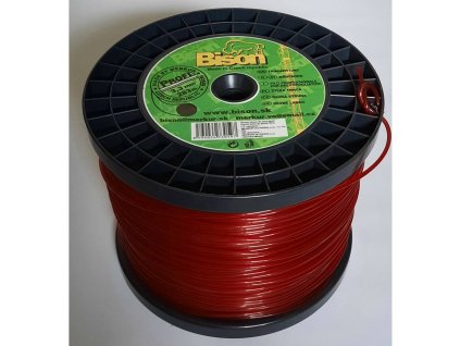 BISON lanko 3,3mm x 285m cervene okruhle PROFI 01(1)