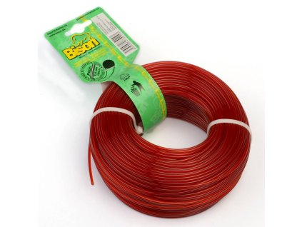 BISON lanko 2,4mm x 100m cervene okruhle PROFI 01