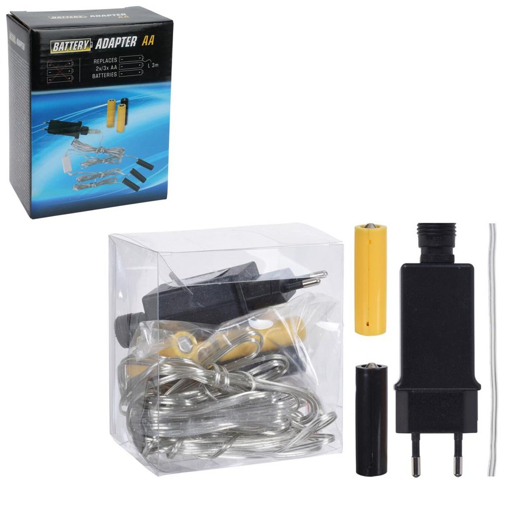 ADAPTÉR na baterky AA/3m/ ins.- na vnút použ./3 batér. produkty//XX8999890