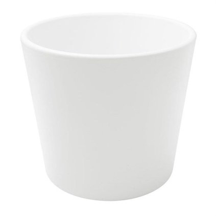 AKCIA OBAL keramika V22cm/pr.24cm biely