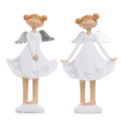 ANJEL S HVIEZ NA SUKNIČKE MIX/2 BIE/SIV POLY 9*5*17