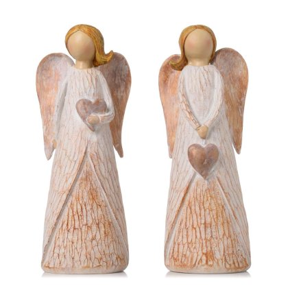 ANJEL BIE/HNE/RUŽ SO SRDCOM MIX/2 POLY 11*7,5*25CM
