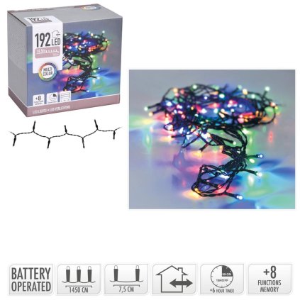 LED SVETIELKA /192/ BO MULTI,IND/OUT,TIMER,FUNK8