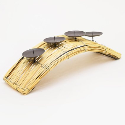 SVIETNIK OBLÚK NATUR. ADVENT 45X14X11CM