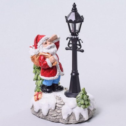 SANTA S LED LAMP.9X5,3X14,5CM POLY