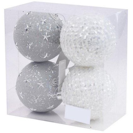 AKCIA! GULE VIAN. PLAST S/4 10CM STRIEB+BIELE MIX2