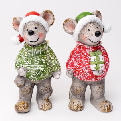 MYŠ KER. ZEL/ČER. MIX2 7.7*7.5*15.2 SUPER CENA!