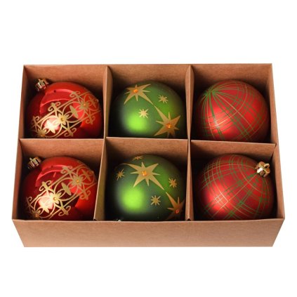 GUĽA PLAST. ČER/ZEL/ZLA LESK/MAT S/6 10CM