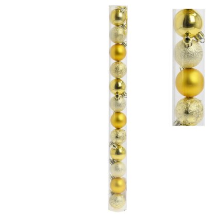 GULE PLAST. ZLATÉ LESK/MAT/PIESK/MRAZ S/12 4CM