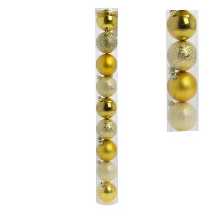 GULE PLAST. ZLATÉ LESK/MAT/PIESK/MRAZ S/9 6CM