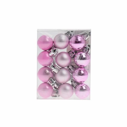 GULE PLAST. RUŽOVÉ MAT/LESK/PER. S/12 2CM