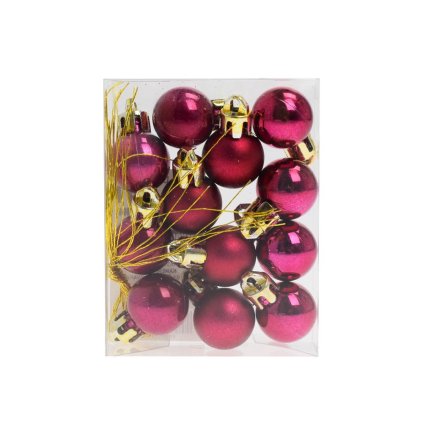 GULE PLAST. CYKLAMEN MAT/LESK/PER. S/12 2CM