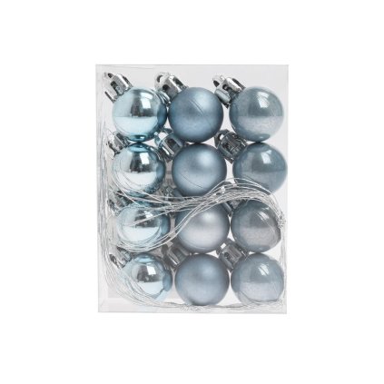 GULE PLAST. MODRO-SIVÉ MAT/LESK/PER. S/12 2CM