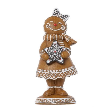 PERNÍK DIEVČA HNE/BIE POLYRES 7,5x5,3x16,5CM