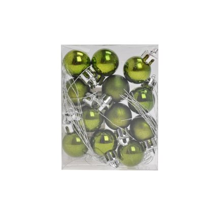 GULE PLAST. OLIVOVÉ MAT/LESK/PER. S/12 2CM