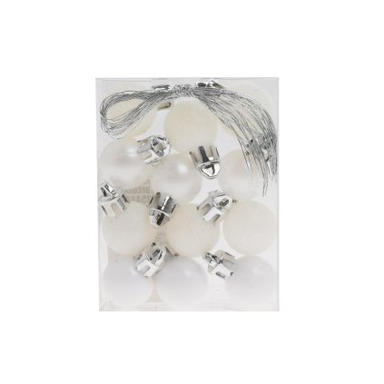 GULE PLAST. BIELA LESK/PERLA/GLIT S/12 2CM