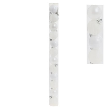 GULE PLAST. BIELE LESK/PERLA/GLIT S/12 4CM