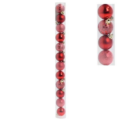 GULE PLAST. ČERVENÉ LESK/MAT/PIESK/MRAZ S/12 4CM