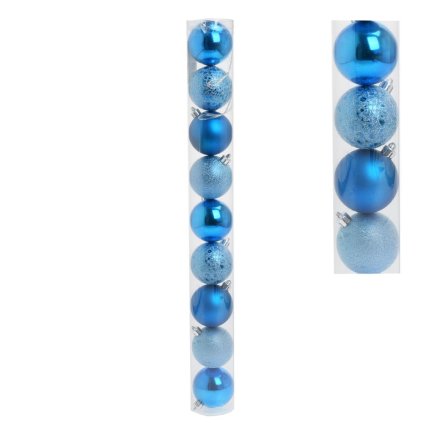 GULE PLAST. MODRÉ MAT/LESK/MRAZ S/9 6CM