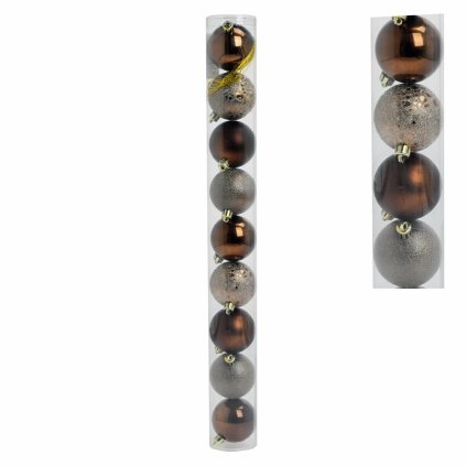 GULE PLAST. HNEDÉ LESK/MAT/PIESK/MRAZ S/9 6CM