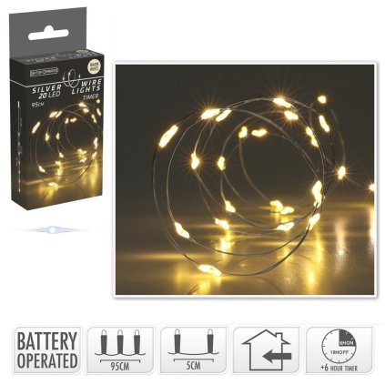 LED SVETIELKA /20/drôt  BO WW,IND,TIMER AX9731100