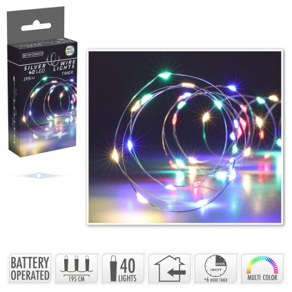 LED SVETIELKA /40/drôt BO MULTI,IND, TIMER AX9732110